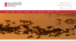 Desktop Screenshot of gulletttitle.com