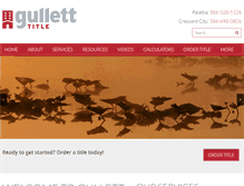 Tablet Screenshot of gulletttitle.com